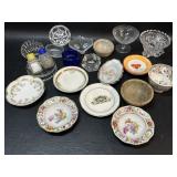 Assorted Salt Cellars & Tiny Bowls & Dishes +