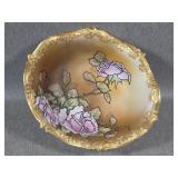 Nippon Footed Enameled Hand-Painted Bowl