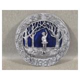 1980 Michael Ricker Sculpted Pewter Plate