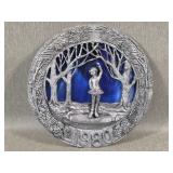 1980 Michael Ricker Sculpted Pewter Plate