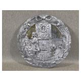 1984 Michael Ricker Sculpted Pewter Plate