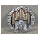 1985 Michael Ricker Sculpted Pewter Plate