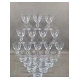 Two Sets of Barware Glasses / Stems