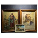 Vintage Frame Religious Prints, Jesus , Shepard ,