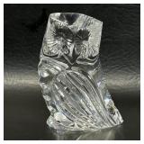 Waterford Crystal Owl Figurine , Approx 3.5 In.