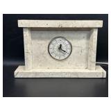 Vintage Electric Marble Mantel Clock working ,