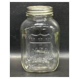 Vintage Clear M.F.A. Anchor Hocking 1 Qt Jar