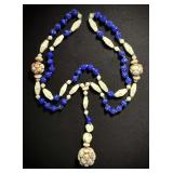 Antique Neiger Brothers UV Reactive Czech Glass
