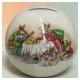Royal Doulton BunnyKins Money Ball Bank in Box