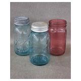 3 Vintage Ball Jars