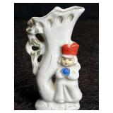 VINTAGE CERAMIC WALL POCKET BUD VASE JAPAN