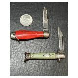 2 Miniature Folding Knives : Hammer Brand Bowling