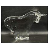 Vintage FM Art Crystal Studio Line Bull Ronneby
