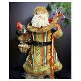 Big Neiman Marcus Santa w Chicken & Egg Basket