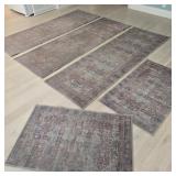 Set of 5 Loren Turkish Rugs