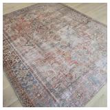 7' x 9' Loren Terracotta Turkish Rug