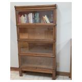 Antique Oak Barrister / Lawyers Bookshelf