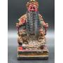 Antique Asian Seated Deity Figure - Bearded