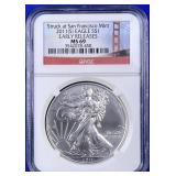 2011-S American Silver Eagle NGC MS-69