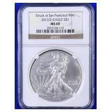 2012-S American Silver Eagle NGC MS-69