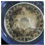 1854 - 3 Cent Silver Trime