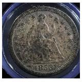 1853-O Seated Liberty Half Dime w/arrows