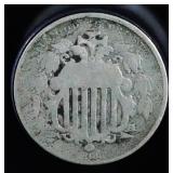 1866 Shield Nickel w/Rays
