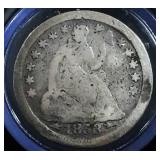 1853-O Seated Liberty Half Dime w/arrows