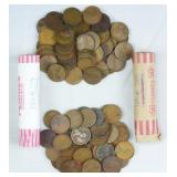 2 Rolls (100) Teens & 20's Wheat Cents