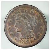 1847 Large Cent