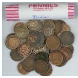 Roll (50) Indian Head Cents