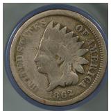 1862 Indian Head Cent