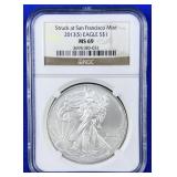 2013-S American Silver Eagle NGC MS-69