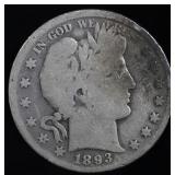 1893 Barber Half