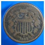 1865 2-Cent Piece