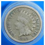 1862 Indian Head Cent
