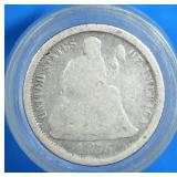 1876-S  Seated Liberty Dime