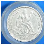1883  Seated Liberty Dime