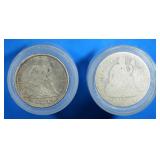 1874 / 1877 Seated Liberty Dimes