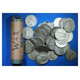1 -Roll (40) 35% Silver War Nickels
