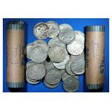 2 Rolls (80) Full Date Buff alo Nickels