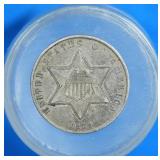 1859 - 3 Cent Silver Trime