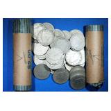 2 Rolls (80) V-Nickels - Various Dates