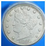 1883 - V-Nickel - 'No Cents'