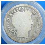 1896 Barber Dime