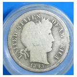 1893-S Barber Dime