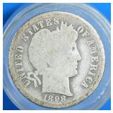 1898-O Barber Dime