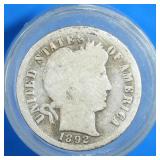 1892-O Barber Dime