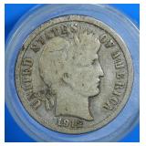 1912-S Barber Dime