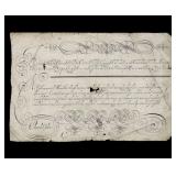 17th c. Engraved Calligraphy